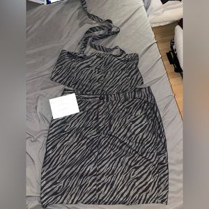 SOLD Ashley Stewart 2 Piece Skirt & Cropped Halter